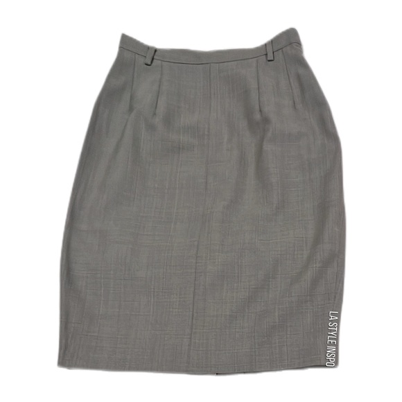 Banana Republic PI Pencil Skirt Back Slit Plaid Size 2